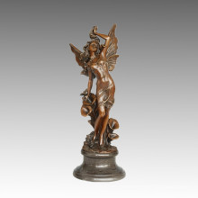 Classical Statue Fairy Girl Bronze Sculpture, Milo TPE-582